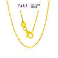 TAKA Jewellery Lightweight Wan Zi 916 Gold Chain - 1gm