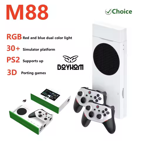 BOYHOM M88 4K Retro Video Game Console ARMMali-G52GPU Game Stick Wireless Gamepad Built-in 20000 Gam