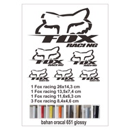Fox/ sticker, fox racing cutting sticker, motorcycle sticker racing 3