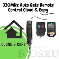 330MHz Auto Gate Remote Control Clone &amp; Copy | Included Battery (1PC)