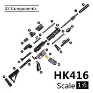 รุ่น Miniature PUBG M416 HK416 Rifle Assembly Gun Model Toy Educational Building Blocks Remote Contr