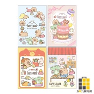 Capybara 32K Notebook A [Jiucheng Jiu Stationery] Daily Macaron Burger Hot Spring 32K Kapibara Stati