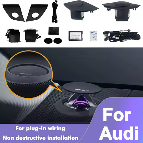 32 Colour For Audi A4 A5 A6 A7 Q5 Q7 Q8 LED Lifting Tweeter Speaker Car Instrument Electric Treble H