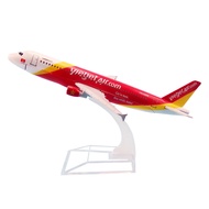 Hợp kim Việt Nam Vietjet không khí A320 hãng hàng không không mô hình máy bay Vietjet Airbus 320 đườ