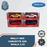 Nex welly Corvette Z06 Scale 1:34 Welly Door Openable Diecast Toy 100% Original New