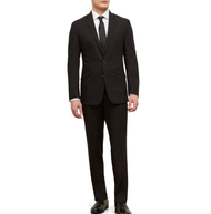 Mens Business Slim Fit Suit Groom Dress One Button / Two Button Three Piece Suit Jacket Vest and Pan