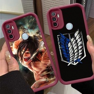 Wine Red Case for Realme 7i C17 OPPO A33 5 A53S A53 5s 5i A32 A31 Z-34 Attack on Titan