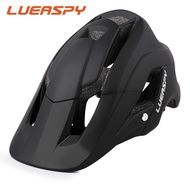 Lueaspy Cycling Helmet With Visor Women Men Lightweight Breathable In-mold Bicycle Safety Cap MTB Mountain Road Bike Helmet 5.0