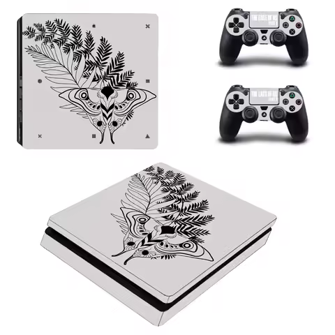Game The Last of Us Part 2 PS4 Slim Skin Sticker Decal Cover For Console and Controller PS4 Slim Ski