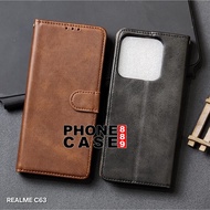 REALME C63 REALME C61 LEATHER FLIP CASE WALLET REALME C63 REALME C61 SBK