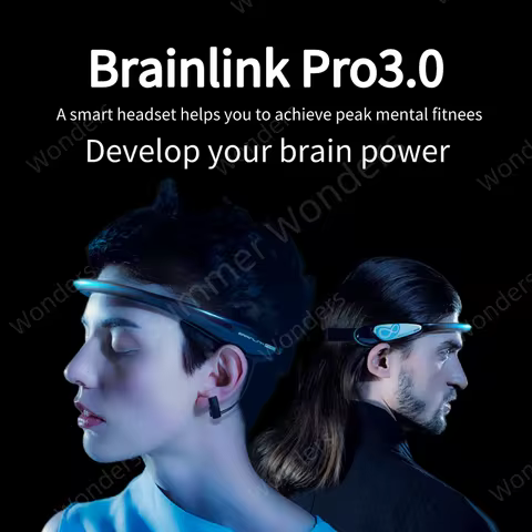 New Brainlink Pro Brainwave EEG Headband for Neuro-feedback Mind Control Smart Headset with Heart Ra
