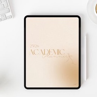 數碼 【電子手帳】2025/26 學年計劃本 | 奶黃色 | 直式 / 附數位貼紙