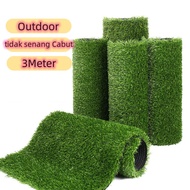 3M Koridor Gardening UV Rumput Palsu Tiruan Karpet Outdoor Artificial Grass Carpet Mat Golf KYK Sofa