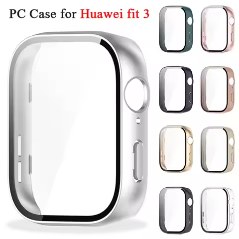 Tempered Glass Case For Huawei Watch Fit 3 Bumper Full Cover Watch Screen Protector For Huawei Watch
