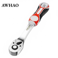 [AWHAO] 72-Tooth Ratchet Wrench Industrial Grade 72-Tooth Ratchet Handle 5-Degree Swing Angle Ratche