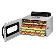 DEHYDRATOR 400W food drying oven with 6 stainless steel trays with 360 degree circulation