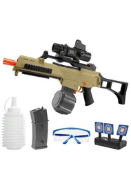 升級版g36c電動凝膠子彈槍玩具,手動和自動雙模式,水彈大型噴槍玩具,適用於室外/沙灘/派對/庭院/水上遊戲/草地/射擊遊戲,生日和節日禮物