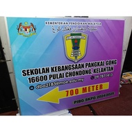 SIGNBOARD colorbond ( CUSTOM MADE ) murah