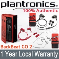 Plantronics Backbeat Go2 Without Case Local Warranty Black/White Bluetooth Wireless Headset Earpiece