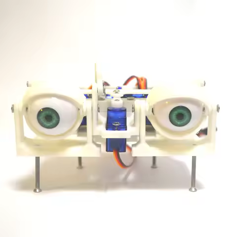 3D Printing SG90 Robotic Eye For Arduino Robot DIY Kit ESP32 Open Source Code PS2 Control Robot Eyes