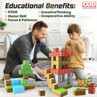 BLB Educational Magnetic Building Blocks for Children 3D DIY Magnetic Blocks 100 PCS - BBL3D