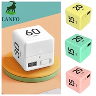 LANFO Cube Timer, LED Display 15/20/30/60 min Kitchen Timer, Durable Time Management Adjustable Port