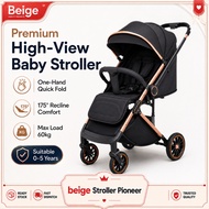 Stroller Baby Foldable Magic Stroller 2 Way High View One Hand Fold 0-5 Years Max 60kg Stroller Baby