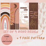 DIGITAL BOHO BOOKMARK | AESTHETIC BOOKMARK | QUOTES BOOKMARK