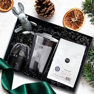 【HWC黑沃套裝禮盒】耶加雪菲咖啡豆/棱角保溫杯/折疊濾網 生日禮