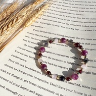 用生命影響生命//紫祖母晶 堇青石 紫牙烏 拉絲紫鋰輝石 手鍊