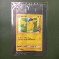 2022 Pokemon GO PTCG 美版 [028/078 PROMO] 藍帽比卡超/皮卡丘/Pikachu 閃卡 HOLO 原袋