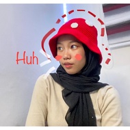 mushroom crochet bucket hat