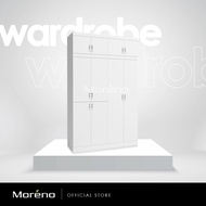 FREE INSTALL Almari Baju 5x8 Wardrobe Swing Door Cabinet Clothes 5ft x 8ft Open Door Mirror Cermin C