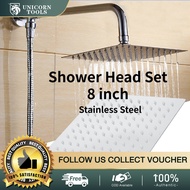 ̅ shower head Bathroom Home Shower 304 stainless steel Set Include 8 Inch Stainless Steel Shower Hea