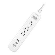KINYO 1 Open 3 Plug Three USB Extension Cable 300cm (2.7M) CGU3139 Made In Taiwan