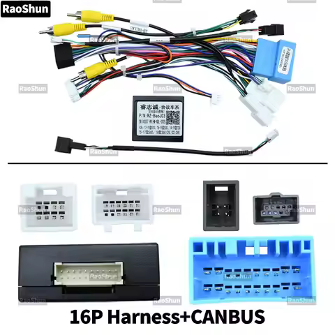 Car Android Radio Stereo Multimedia Screen Harness Adapter Power Cord Canbus Decoder For Chevrolet C
