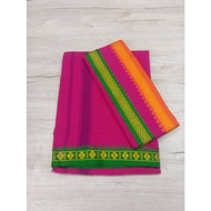 MEN'S TRADISIONAL COTTON COLORED VESHTI / DHOTI (Pink)