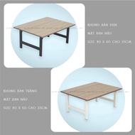 Bàn Ngồi Bệt Size 80x60 Cao 35cm Gập Gọn Chân Tiện Lợi Gỗ Mdf Chống Thấm | UH80 | Nội Thất Anh Hoàng