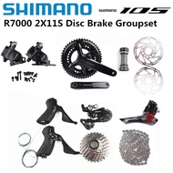 SHIMANO 105 R7000 TRP Mechanical Disc Brake Groupset 2x11s Road Bike R7100 Crankset R7000 Derailleur