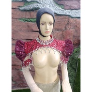 Bolero shoulder decoration and hand decoration wedding dress