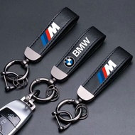 Car Leather Zinc Metal Car Keychain Car Logo Keychain for BMW 1 2 3 4 5 6 7 Series X1 X2 X3 X4 X5 X6 X7 Performance Accessories