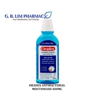 Oradex Antibacterial Mouthwash 400ml One Bottle (EXP: 29-SEP-2026)