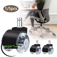 MARITA1 1/5Pcs Gaming Chair Wheel, 360-degree Rotation Silent Desk Chair Wheels,  Universal Double W