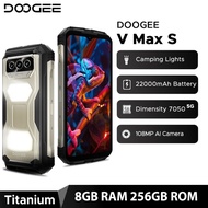 World Premiere DOOGEE V Max S 5G Rugged Phone Dual Camping Lights 22000mAh Battery 24GB(8+16) 256GB 