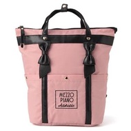日本 Mezzo Piano Junior 粉紅色防潑水牛津布 背囊