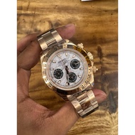 Seiko Mod Daytona Meteorite Rose Gold Quartz Movement