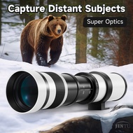 Lensa telefoto 420-800mm untuk kamera SLR, penyesuai EF+T yang serasi dengan EOS Rebel T8i, T7i, T7 