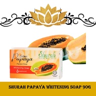 SHURAH PAPAYA WHITENING SOAP 90G