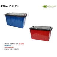 ABBAWARE 1511 AW Storage Box With Wheel (50 Litre)/Kotak Simpanan dengan roda/Bekas Simpanan L55xW41