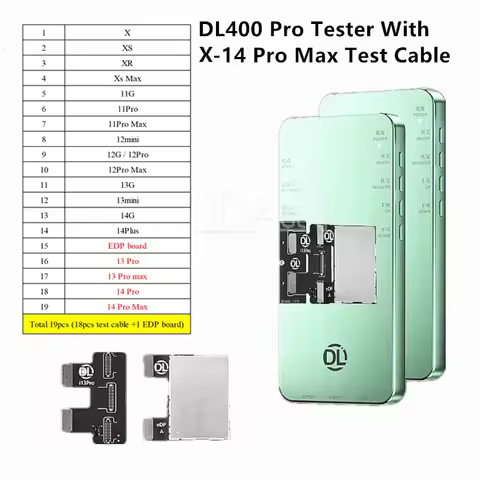 DL400 Pro LCD Tester 17pro 17pro max 32GB IC Support 13Pro/14Pro/13 Pro max/15 16 Pro Max For Pad LC